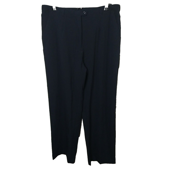 Koret Woman 36X27.5 Pants Blue Pleated Career Professional Straight - Picture 1 of 11